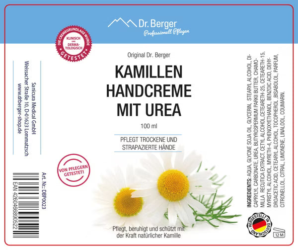 Original Dr. Berger Kamillen Handcreme mit Urea 100 ml
