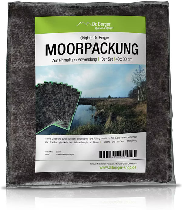 Original Dr. Berger Starterset 10er Moorpackung + 1 Wärmeträge