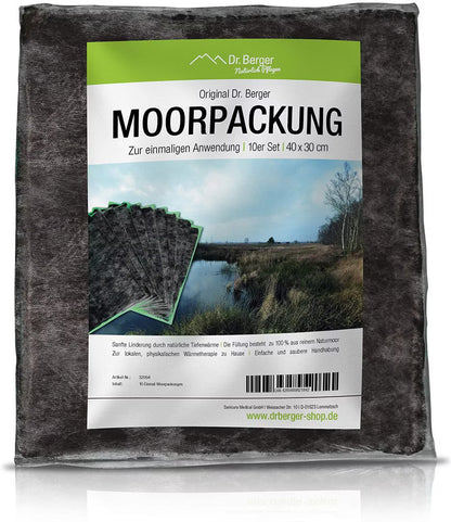 Original Dr. Berger 10er Set Moorpackung 40 x 30 cm