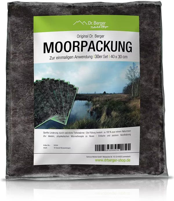 Original Dr. Berger 30er Set Moorpackung 40 x 30 cm
