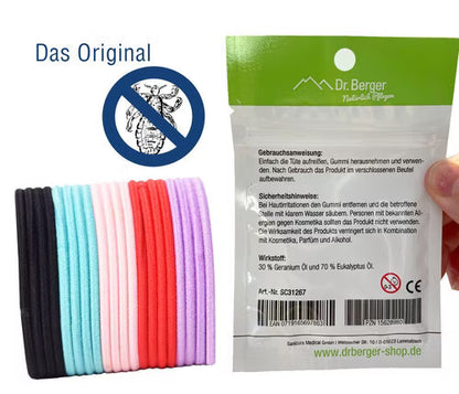 Original Dr. Berger Haargummis gegen Kopfläuse 20 Stück in 5 versch. Farben