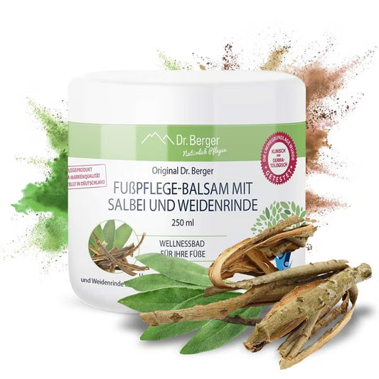 Original Dr. Berger Fußpflegebalsam mit Salbei und Weidenrinde 250 ml