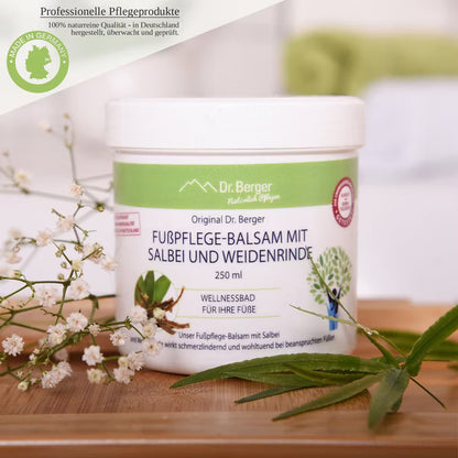 Original Dr. Berger Fußpflegebalsam mit Salbei und Weidenrinde 250 ml