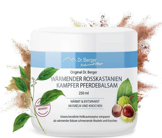 Original Dr. Berger Wärmender Rosskastanien Kampfer Pferdebalsam 250 ml