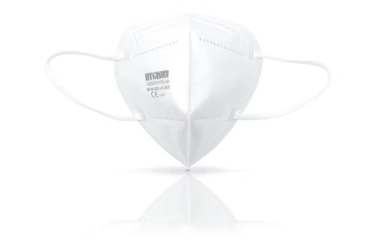 20 Stück Hygisun FFP2 Atemschutzmasken mit Nasenbügel CE1463 Weiß