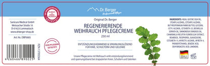 Original Dr. Berger Regenerierende Weihrauch Pflegecreme 250 ml