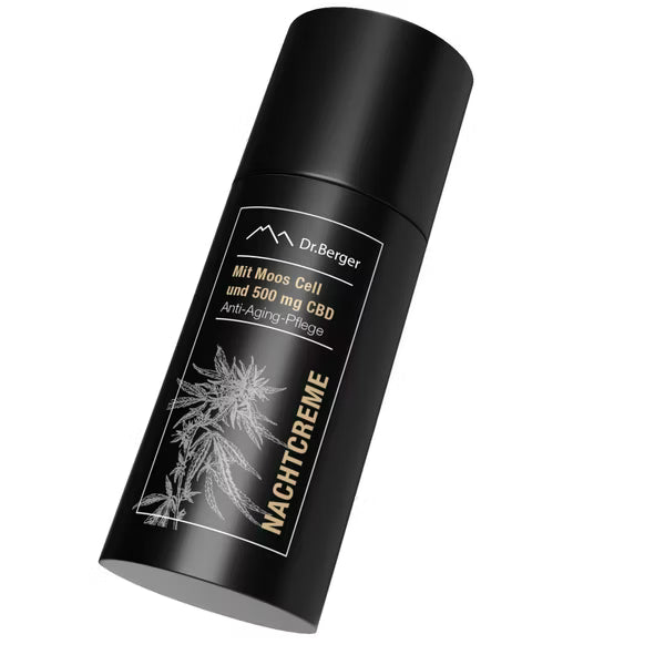 Original Dr. Berger "Black Edition" Nachtcreme 50 ml mit Moos Cell