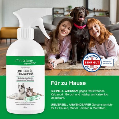 Original Dr. Berger Muff-Ex Geruchsvernichter für Tierliebhaber 500 ml