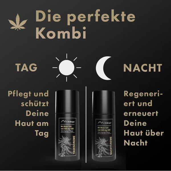 Original Dr. Berger "Black Edition" Nachtcreme 50 ml mit Moos Cell