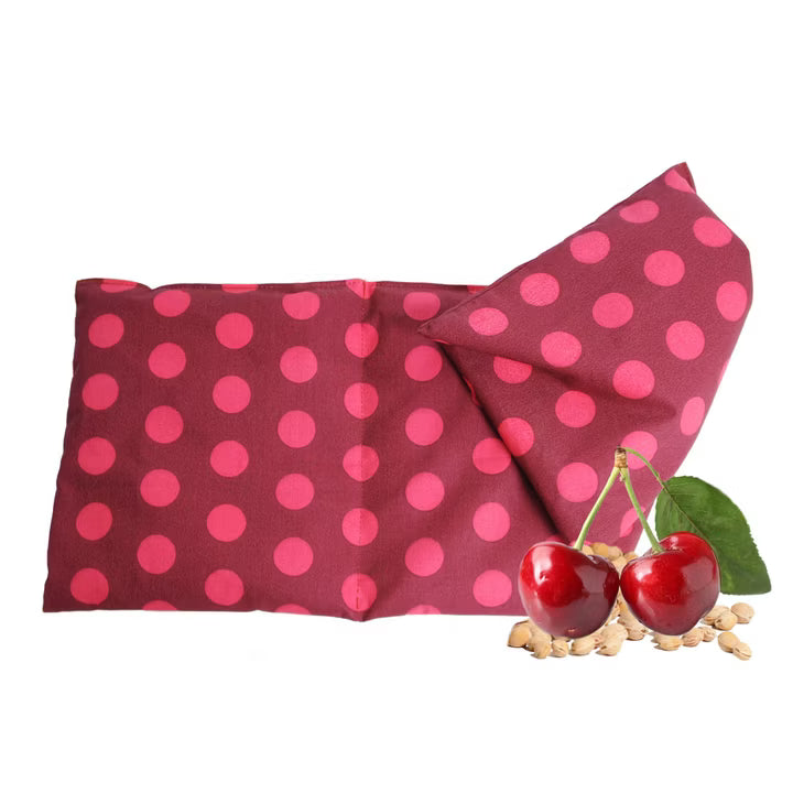 Original Dr. Berger 3-Kammer-Kirschkernkissen Tupfendruck Rot 50 x 20 cm