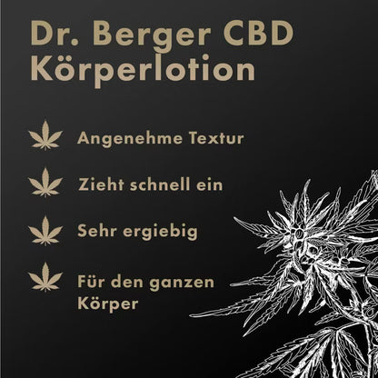 Original Dr. Berger "Black Edition" Körperlotion 100 ml mit Moos Cell