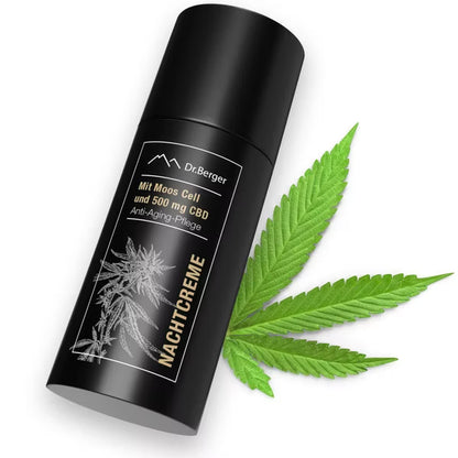 Original Dr. Berger "Black Edition" Nachtcreme 50 ml mit Moos Cell