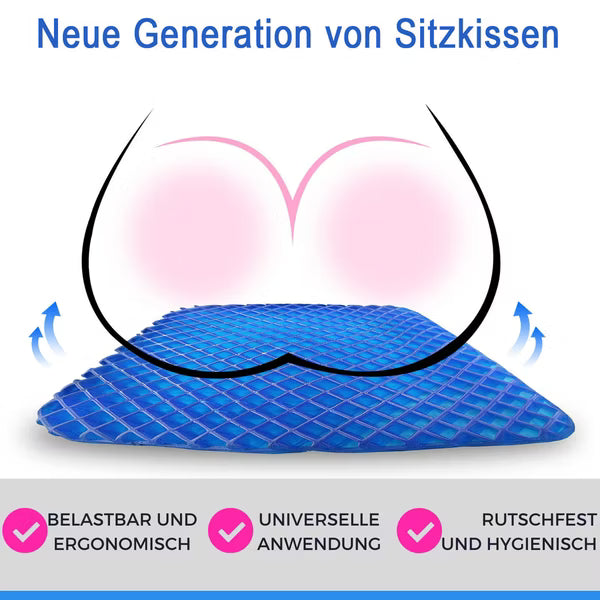 Innovatives Gel Sitzkissen 40 x 38 cm