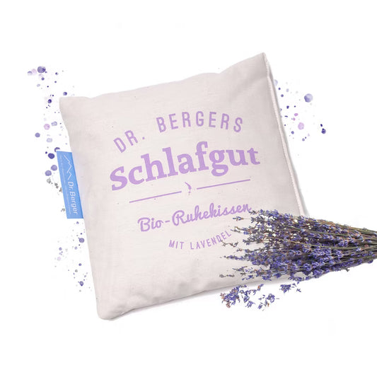 Original Dr. Berger Bio-Lavendelblütenkissen "Schlaf gut" 19 x 19 cm