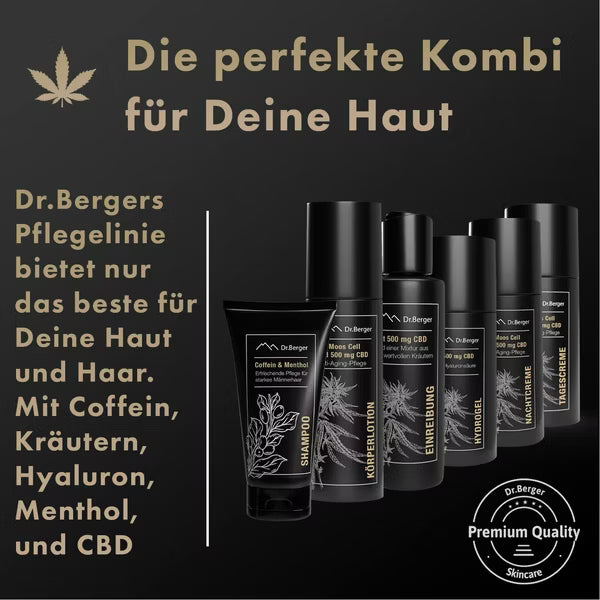 Original Dr. Berger "Black Edition" Körperlotion 100 ml mit Moos Cell