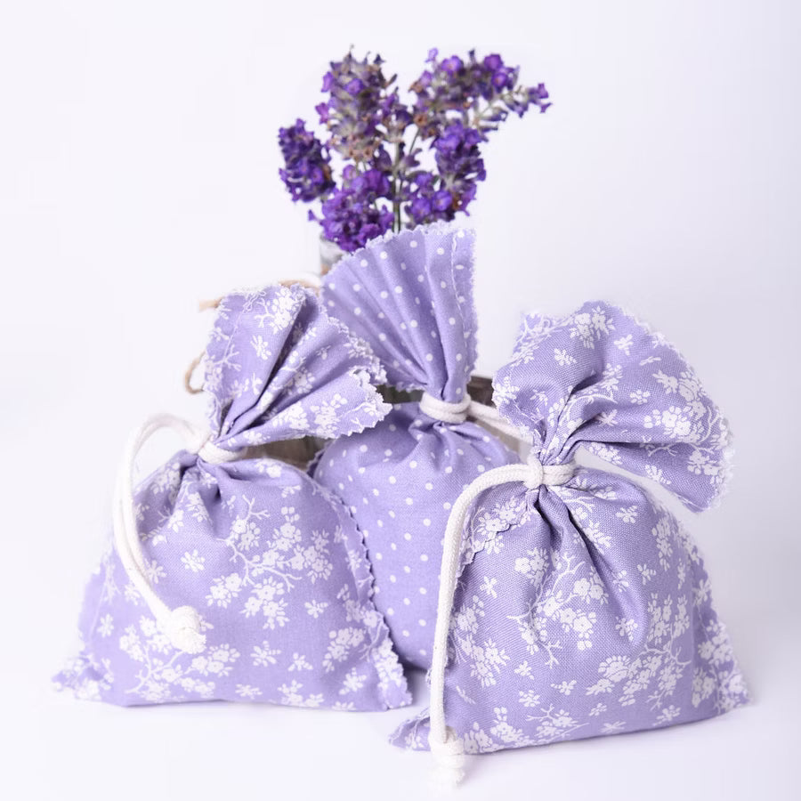 6 x Lavendelduftsäckchen 10 x 15 cm