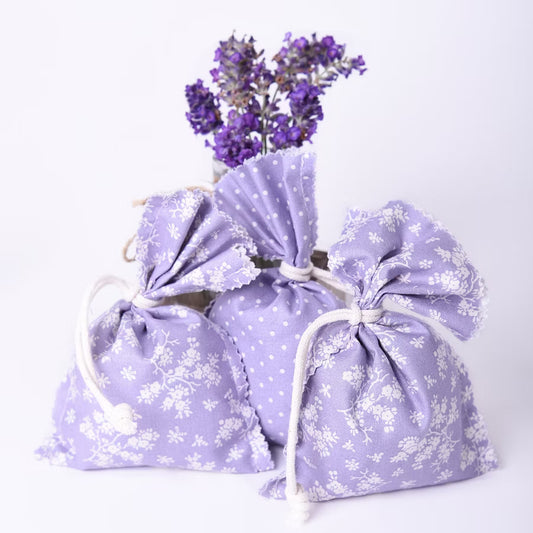 6 x Lavendelduftsäckchen 10 x 15 cm