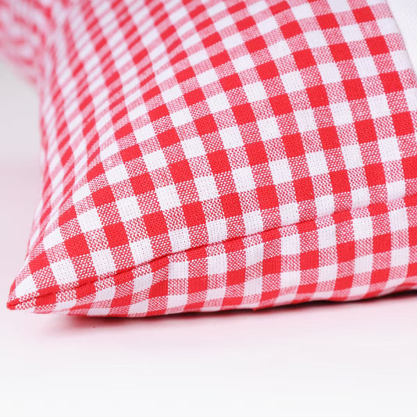 Zirbenkissen Vichy Rot 26 x 19 cm