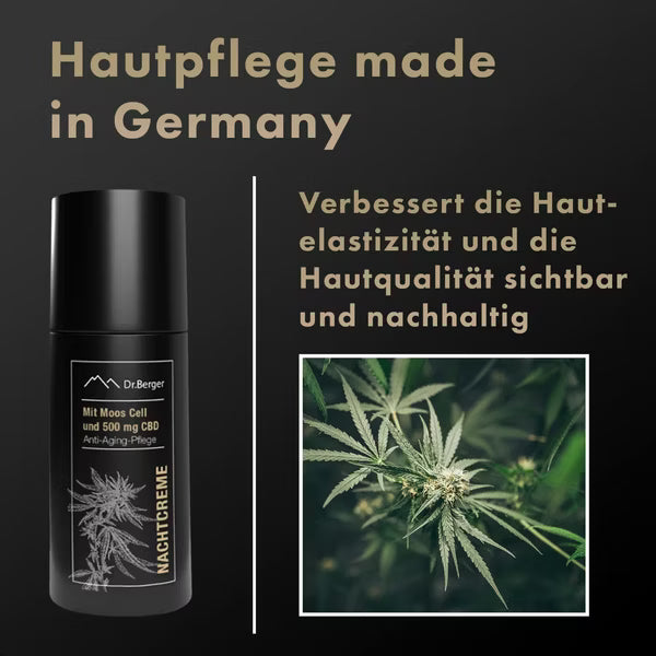 Original Dr. Berger "Black Edition" Nachtcreme 50 ml mit Moos Cell