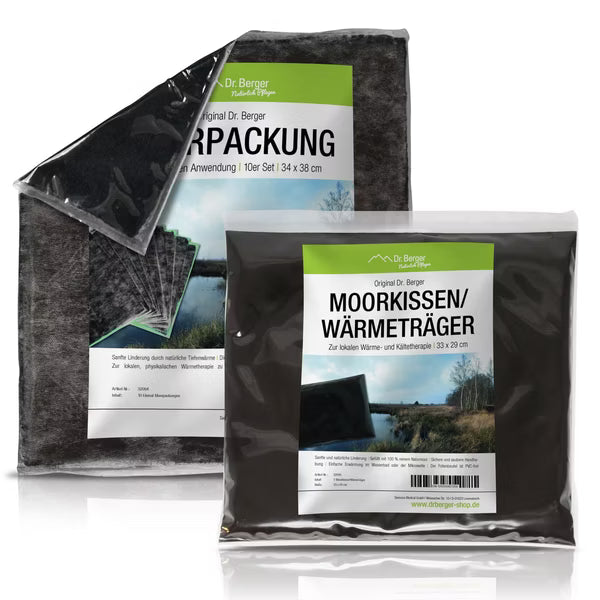 Original Dr. Berger Starterset 10er Moorpackung + 1 Wärmeträge